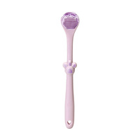 Nettoyeur de langue en silicone en forme de patte de chat, à poils doux, pour adultes et enfants, outil d'hygiène buccale portable pour une haleine fraîche