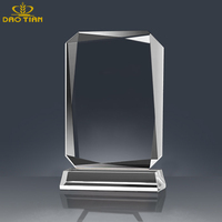 Trophée personnalisé DAOTIAN R210 en cristal K9 avec base en bois - Récompense haut de gamme pour la reconnaissance des employés, les retraites et les événements d'entreprise