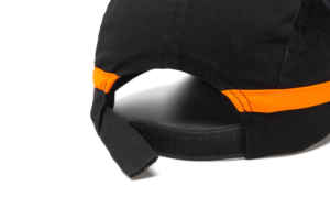 خوذة السلامة للعمل بحجم مخصص قبعة بيسبول على الطراز بلون أسود قاسي برتقالي مع شعار حريري مطبوع مخصص للرياضات الخارجية - Product Image 6