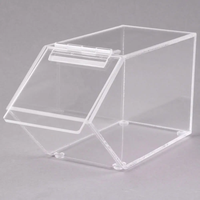 Boîte à bonbons empilable en acrylique transparent, distributeur de nourriture en vrac en plastique, bacs de rangement avec couvercle pour fête, mariage, présentoir de confiserie