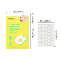 BREYLEE 30 Patchs Anti-Acné Invisibles Personnalisables Longue Durée pour Usage Quotidien sur le Visage