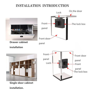Phòng tập thể dục xử lý đồ nội thất Locker quần áo an ninh Keyless Thông Minh Chống Trộm sinh trắc học thông minh ngăn kéo tủ khóa với dấu vân tay - Product Image 6