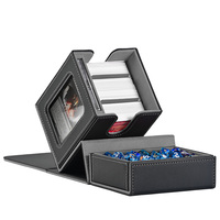 Boîte de rangement durable pour plus de 100 cartes de jeu en PU, boîtes en cuir pour cartes à collectionner, boîte de jeu Yu Gi Oh pour TCG, Pokémon, Yugioh, UG Deck Box