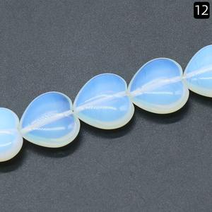 10 pièces 20mm plat amour coeur <span class=keywords><strong>pierre</strong></span> perles perforées perles entretoises et rouleau cristal chaîne pour Bracelets fabrication de bijoux - Product Image 6