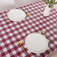 Nappe en PVC en gros, imperméable, anti-taches, facile à nettoyer, rectangulaire, en vinyle, pour la maison, les restaurants et les fermes