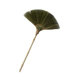 Escoba de Fibra de Palma SMS con Mango de Bambú, Escoba Resistente para Barrer Pisos en Exteriores, para Limpieza del Hogar - Product Image 4