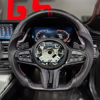 Convient pour le volant de la série bmw g pour mettre à niveau F30 F10 M3 M5 M6 M2 M4 X5 X6 G30 G20 G38 G31 Volant en carbone en cuir personnalisé