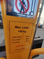 Nouveau mini élévateur manuel portable à manivelle avec fourche réglable, capacité 80kg/150kg, sur roues
