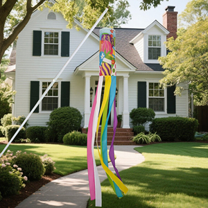 Customthe Feast of Easter Bunny Festival Windsock Decor WindSock Digital Printed Flying Wind Socks for Yard <b>Garden</b> Porch - Product Image 6