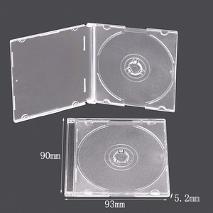 Boîtes de rangement pour CD/DVD SUNSHINE transparentes de 8 cm, mini-boîtes à CD colorées, boîtes fines en plastique pour DVD, albums de films, supports multimédias - Product Image 2