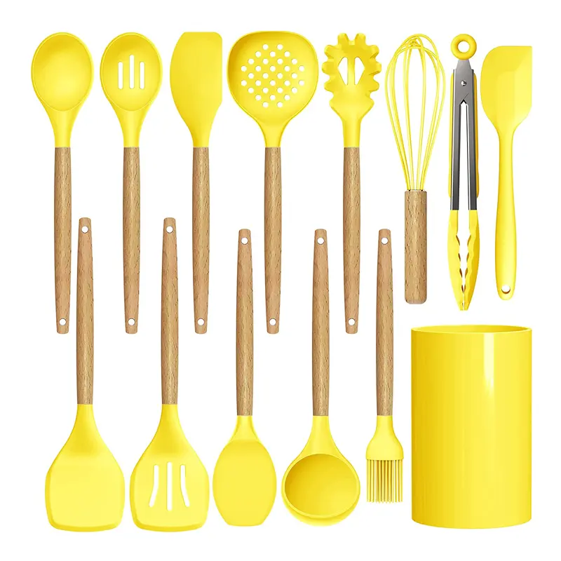 wholesale price kitchen cooking utensils baking tools silicone kitchen cooking utensils set colorful kitchen utensils