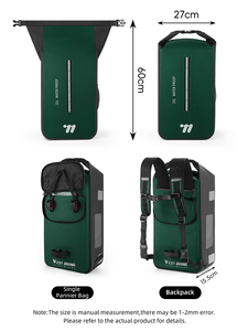 WEST BIKING 25L Multifunktion ale Fahrrad tasche mit großer Kapazität TPU Wasserdichter reflektieren der Camping-Wander fahrrad rucksack - Product Image 3
