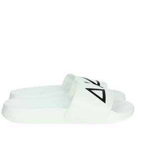 Sun68 Pantoufles pour hommes X35102 Sandales à glissière blanches confortables pour l'été - Product Image 4