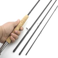 Kualitas Terbaik dengan Harga Murah Fly Fishing Rod dan Reel Combo 1.98M 2.1M 2.4M 2.7M Carbon Fiber Portable Terbang Memancing Set