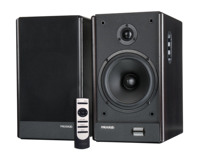 Sistem Multimedia teater rumah portabel, Speaker suara besar profesional, Speaker rumah Hifi 130W 2.0, rak buku SOLO26