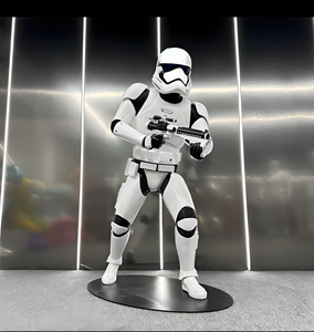 Vente chaude grandeur nature résine fibre de verre <span class=keywords><strong>Stormtrooper</strong></span> Sculpture résine Statue film personnage décor décor à la maison - Product Image 1