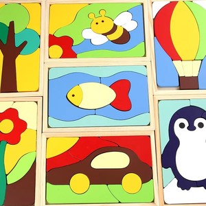 Puzzle 3D in Legno Certificati CE e CPC, Giocattoli Educativi <span class=keywords><strong>Montessori</strong></span> per Bambini, Idea Regalo - Product Image 6