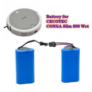 Batería de Iones de Litio Cilíndrica de Alta Calidad de 11.1V y 2600mAh, Repuesto para la Aspiradora Robótica Húmeda <span class=keywords><strong>CECOTEC</strong></span> CONGA Slim 890 - Product Image 4