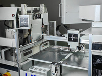 Meuleuse à courroie CNC pour lentilles optiques de haute précision, fraiseuse double poste, meulage rapide des roulements, haute productivité