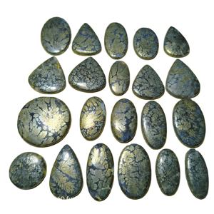 Marcasite de qualité supérieure, 100% Agate naturelle, cabochons de formes variées, pierres précieuses en vrac, 20-45mm, 8-12g, pour la fabrication de bijoux - Product Image 3