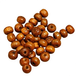 Natural Wood Beads with <b>Large</b> Hole Spacer Lead-Free Balls Charms Multi Color FAIZA CRAFT FC-8412 for <b>Jewelry</b> Making DIY Handmade - Product Image 1