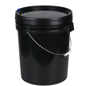18 Litre Round Bucket Food Grade PP Plastic Bucket Pail Paint Fertilizer Chemical Drum With Lid And Handle