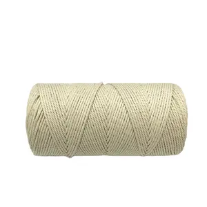 250g 6ply twist cotton yarns hand knitting crochet cotton/polyester braided rope for tying tobato,bag macrame package
