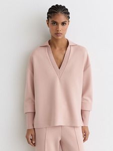 Ensemble de survêtement femme personnalisé et durable, coupe décontractée, couleur unie, manches longues, coupe ample, sweat-shirt et pantalon vierges pour l'automne - Product Image 3