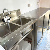 Remorque alimentaire mobile de haute qualité, chariot alimentaire pour la vente de glaces, gaufres, pizzas et hot-dogs