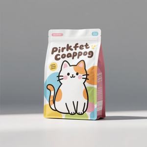 Sacchetti per Alimenti Secchi per Animali Domestici con Chiusura a Zip in Alluminio e Plastica, Fondo Piatto, Personalizzabili, da 5kg, 10kg, 15kg, 20kg, 25kg - Product Image 1