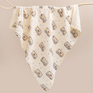 Écologique Six Couches Coton Serviette <span class=keywords><strong>De</strong></span> Bain Pour Enfants Dessin Animé Mignon Bébé Gaze Serviette Mousseline Swaddle Couverture - Product Image 3