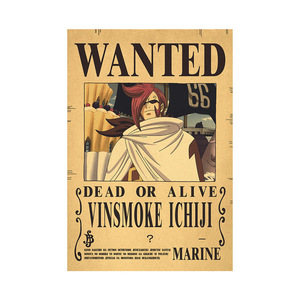 Affiche de recherche d'un personnage en une seule pièce sur papier kraft vintage, idéale pour les articles de collection d'anime en e-commerce - Product Image 6