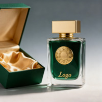 Étiquettes métalliques personnalisées de luxe, flacons de parfum en verre carrés vides de 30 ml, 50 ml, 100 ml, contenants de parfum rechargeables avec emballage en boîte