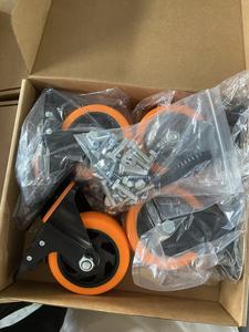 Kit de roulettes mobiles en PVC de 3 pouces, capacité de charge de 90 kg, pour refroidisseur d'air, équipement mobile, roulettes pour établi - Product Image 6