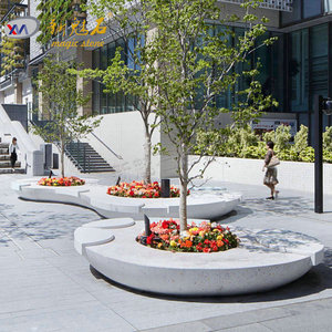 New Stone Building Materials Outdoor Flower Bed White Gray Customizable Waterproof Stain Resistant <b>Cement</b> Planting Pond - Product Image 4