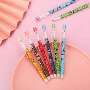 ดินสอรางวัลสำหรับนักเรียนลายการ์ตูน9ส่วนโมเสกสุดสร้างสรรค์พร้อมยางลบเครื่องเขียน - Product Image 2