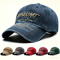 Gorra de Béisbol Vintage de Algodón Lavado con Bordado 3D, Unisex, 6 Paneles, Ajustable, Estilo Dad Hat, Logotipo Personalizado, Deportiva, con Visera Curva