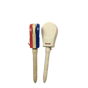 Castagnettes en bois à long manche pour la maternelle, instrument de percussion pour l'éducation précoce des enfants, instrument de frappe en gros - Product Image 1