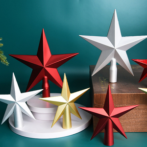 Décorations <span class=keywords><strong>de</strong></span> Noë<span class=keywords><strong>l</strong></span>, <span class=keywords><strong>étoile</strong></span> <span class=keywords><strong>de</strong></span> Noë<span class=keywords><strong>l</strong></span> en PVC plaqué, <span class=keywords><strong>étoile</strong></span> à cinq branches au sommet <span class=keywords><strong>de</strong></span> <span class=keywords><strong>l</strong></span>'arbre <span class=keywords><strong>de</strong></span> Noë<span class=keywords><strong>l</strong></span> - Product Image 1