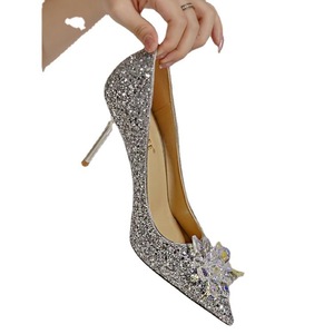 Wedding Woman Pointed <b>Toe</b> Rhinestone for Women New Styles Luxury Shoes Charms Zapatos Mujer - Product Image 5