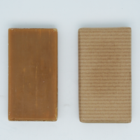 Fabricant de soins corporels de luxe en marque privée OEM, savon d'hôtel bio en papier kraft biodégradable de grande taille, respectueux de l'environnement