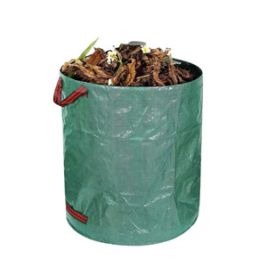 Bolsa Grande para Recolección de Hojas para Jardín, Plegable, Impermeable, de Polipropileno Tejido, para Almacenamiento de Residuos, para Camping, Modelo 081, Cubo para Hojas - Product Image 1