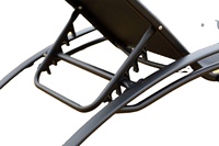 Chaise longue pliante d'extérieur en forme de S, empilable, avec tissu en maille, idéale pour la vente par correspondance – Nouveauté très demandée