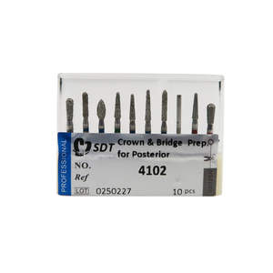Corona dentale e preparazione del ponte diamantate Bur KIT diamantato - Product Image 1