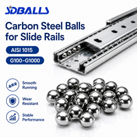 Billes de précision en acier au carbone HRC 55-62 à faible bruit pour glissières de tiroirs, billes de guidage sur mesure pour rails