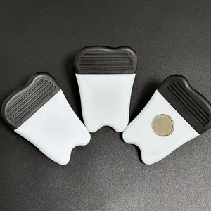 Plastic Magnetic Memo Clips Tooth Shaped Sealing Clip For Office School Student Use White With Black Grip - Product Image 3