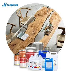 Epoxy Resin and Hardener Crystal Clear Art Resin Adhesives & Sealant for Wood Dinner Table Coatings Epoxic cheap epoxy resin