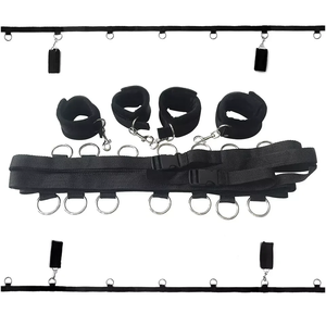 Produits de sexe pour adultes SM Bondage BDSM Jeux de sexe Menottes Pieds Menottes Ensemble de manchettes Sex Toys - Product Image 2