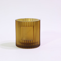 Meilleur prix – Pot à bougie vide de 8 oz et 10 oz, support à bougie votive, pot à bougie de Noël en verre dépoli de luxe avec emballage en boîte