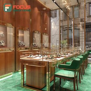 Fabricant d'armoires de présentation de bijoux minimalistes sur mesure, vitrine en verre pour magasin de marque, surface polie - Product Image 3